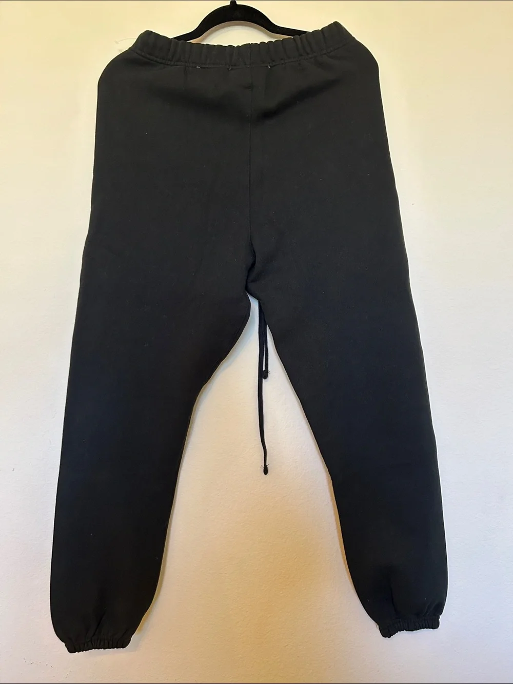 Fear of God Men's Black Jogger Sweatpants with Drawstring